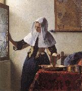 VERMEER VAN DELFT, Jan Young Woman with a Water Jug wer France oil painting reproduction